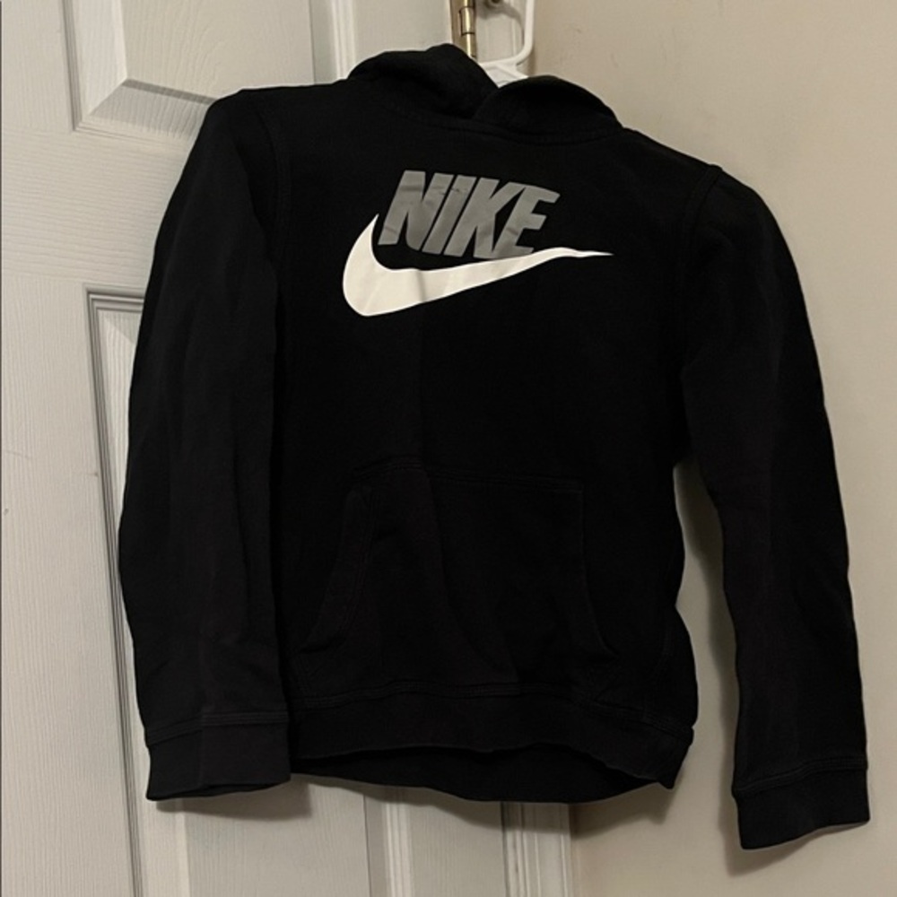 Nike Kids Black and White Logo Hoodie